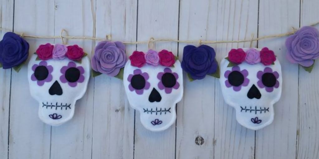 Felt Skull Garland