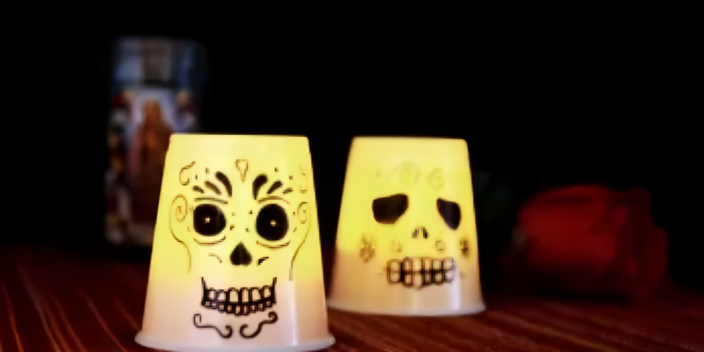 Skull-Themed Paper Lanterns