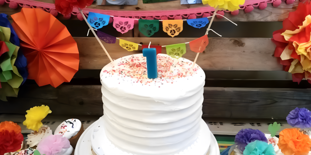 DIY Papel Picado Cake Toppers