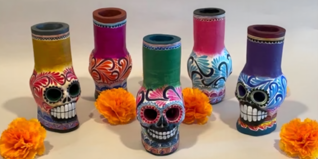 Skull Candle Holders