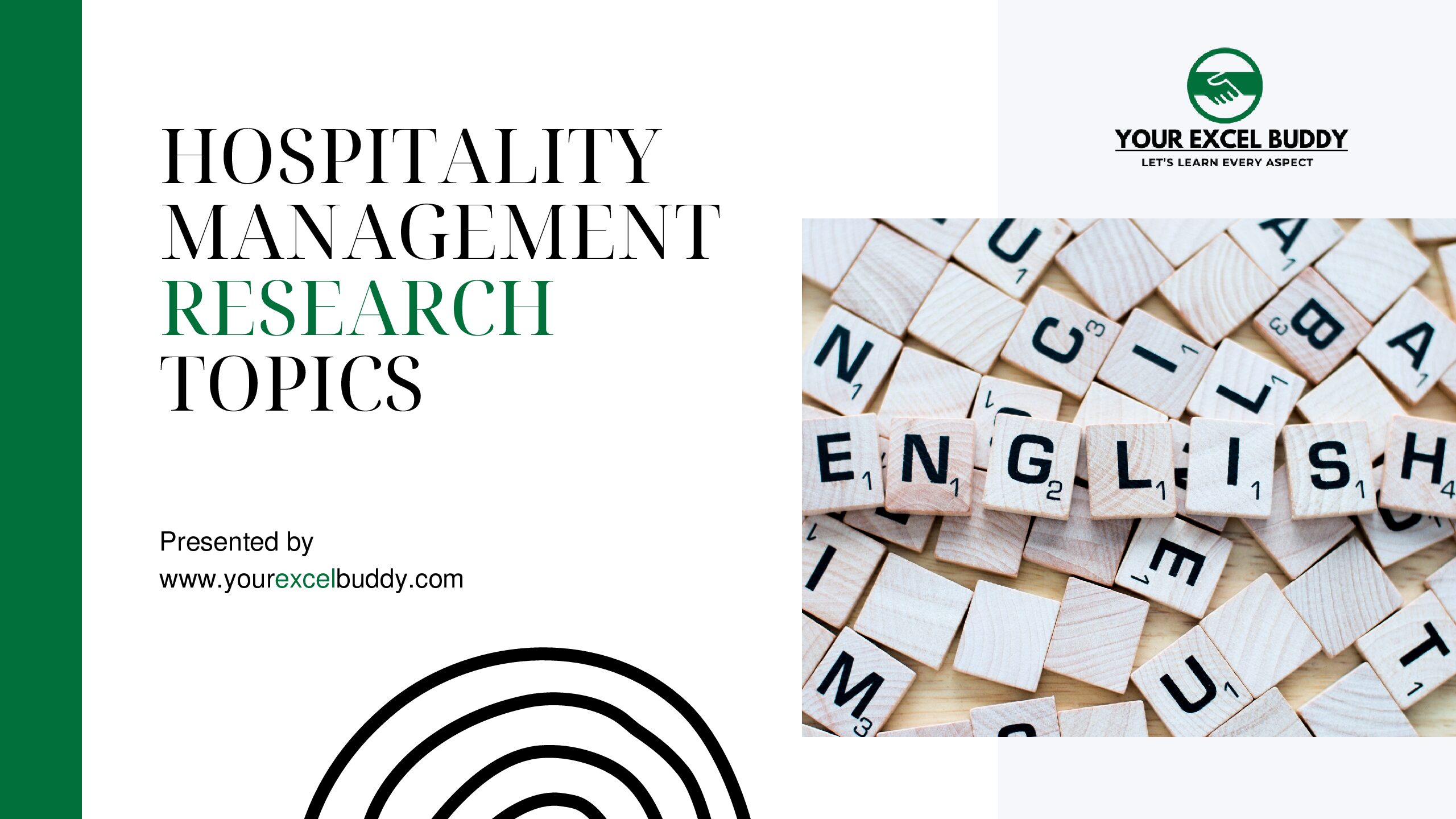 Explore 235+ Fresh Hospitality Management Research Topics for 2025 1 Black White Modern Creative Project Presentation pdf